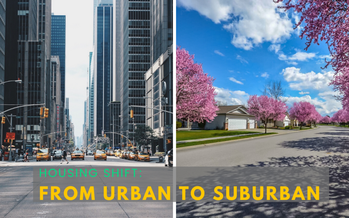 from urban to suburban trend 